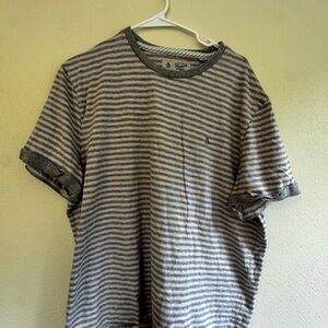 Classic Gray Striped Men's Tee